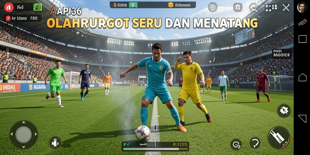 Tampilan seru dari gameplay olahraga di API36.
