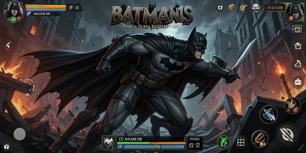 Screenshot gameplay BATMAN138 menampilkan aksi pertarungan yang mendebarkan.