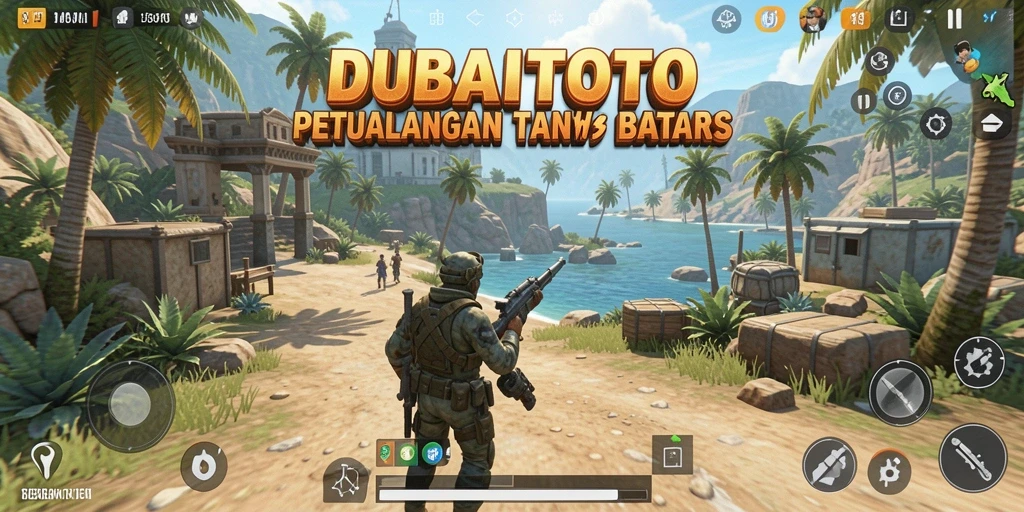 Screenshot DUBAITOTO menampilkan aksi seru di dunia terbuka.