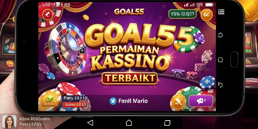 Tampilan gameplay Kasino di GOAL55 yang menarik dan interaktif.