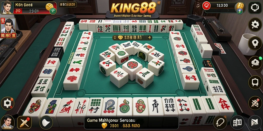 Gameplay KING88 yang menampilkan keseruan permainan Mahjong.