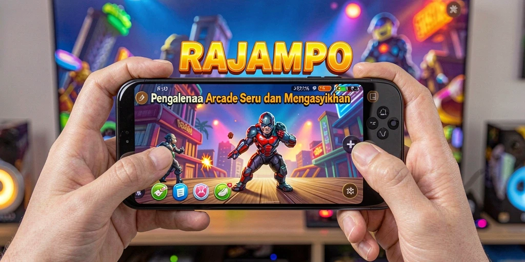 Screenshot gameplay RAJAMPO, menampilkan aksi seru dalam permainan Arcade.